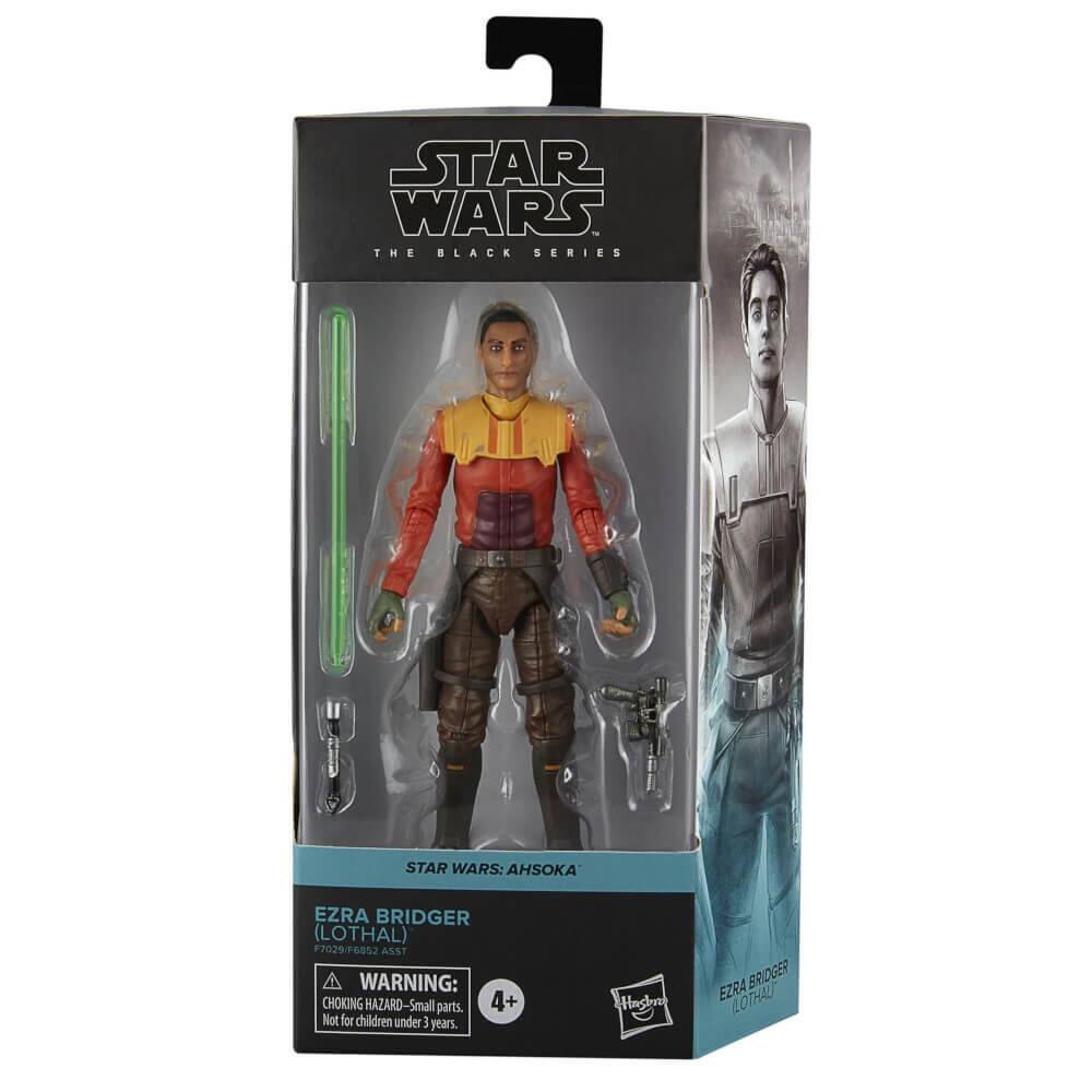 STAR WARS THE BLACK SERIES  
STAR WARS: AHSOKA  
EZRA BRIDGER (LOTHAL)  
F7029/F6852 ASST  

WARNING: CHOKING HAZARD - Small parts. Not for children under 3 years.  

EZRA BRIDGER (LOTHAL)  
F7029/F6852 ASST  

STAR WARS: AHSOKA  

4+
