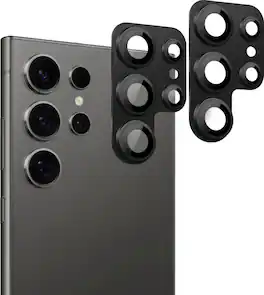 SaharaCase - ProShock Camera Lens Protector for Samsung Galaxy S24 Ultra (2-Pack) - Black