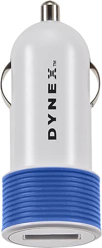 Front. Dynex™ - USB Vehicle Charger - Blue.