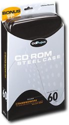 Unbranded - Steel 60-CD Case - Black - Front_Zoom