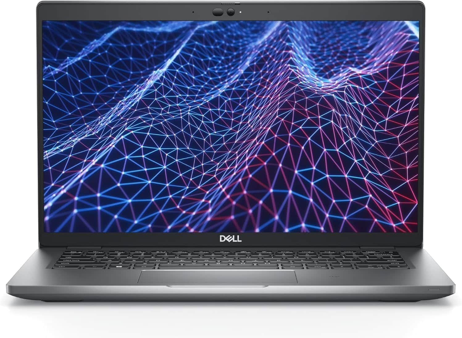 Front. Dell - Dell 5420 Latitude Laptop 14",  Intel Core i7-1185G7 up to 4.8GHz, 16GB DDR4 RAM, 512GB SSD, Windows 11 Pro - Silver.