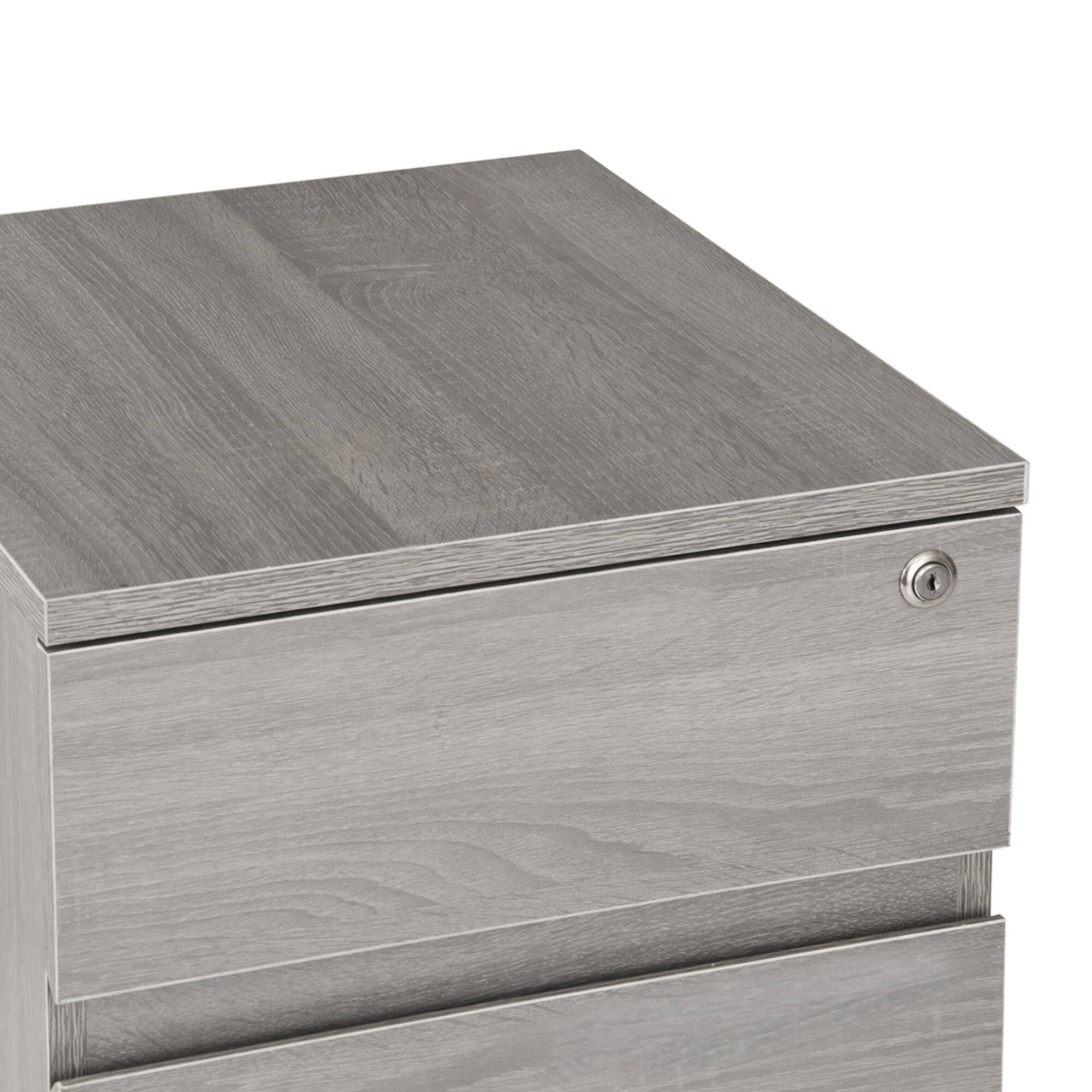 Alt View 7. GOODSILO - Rolling Vertical Filing Cabinet with Lockable Drawers and Storage Space - Gray.