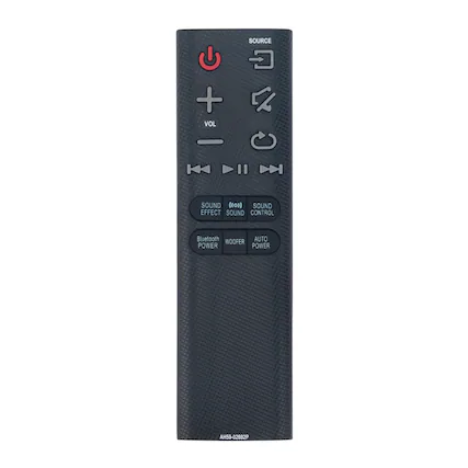 SOURCE, VOL, SOUND EFFECT, SOUND CONTROL, Bluetooth, AUTO, WOOFER, POWER, POWER, AH59-02692P