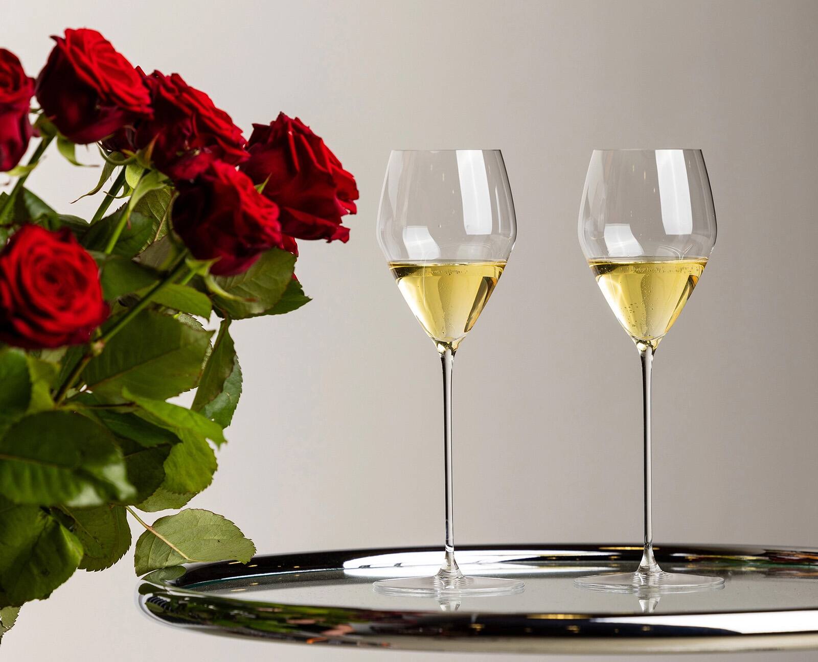 Alt View 1. Riedel - Veloce Champagne Wine Glass, Set of 4 - Clear.