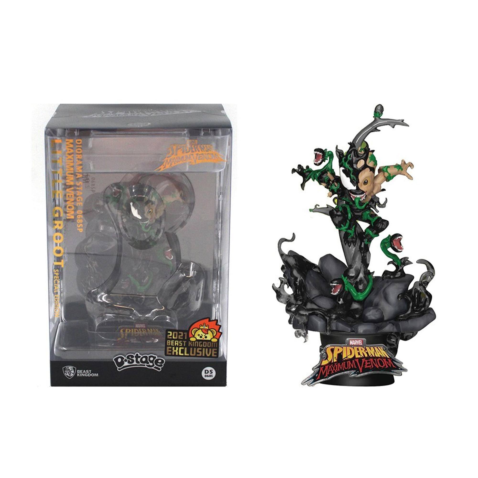 SPIDER-MAN MAXIMUM VENOM  
Diorama  
D6RSP  
Little Groot Venom Stage 068SP  
Root Spectator  
2021 Beast Kingdom Exclusive  
P-Stage  
Beast Kingdom  
DS  
Marvel  
Spider-Man Maximum Venom