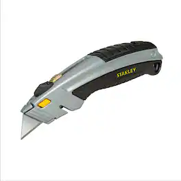 Stanley - InstantChange 6-5/8 in. Retractable Utility Knife Black/Gray 1 pk