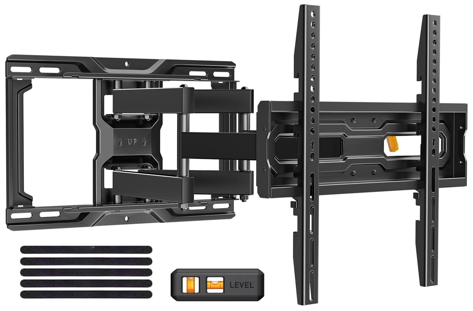 Front. Earthley Blooms - Ul Listed Full Motion Tv Wall Mount Tvs Up s With Dual Articulating Arms Tool free Tilt Swivel Extension - 32-69 Inch Full Motion TV Wall Mount.