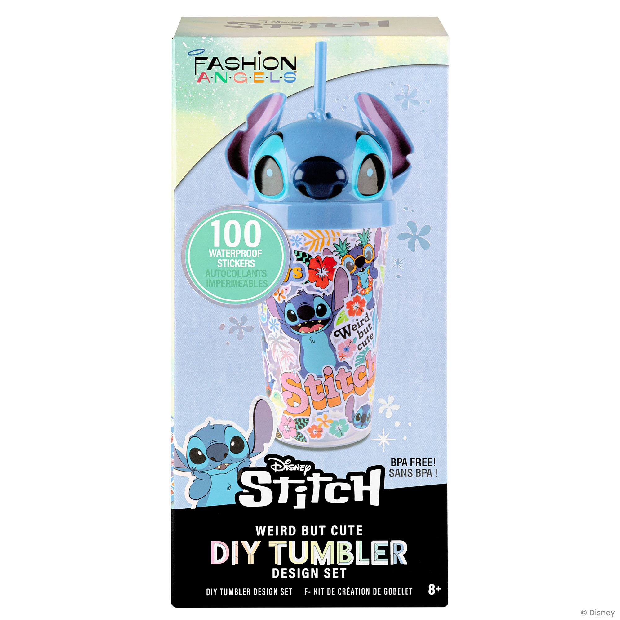 Fashion Angels 100 Waterproof Stickers Autocollants Impermeables Weird But Cute Stitch BPA Free! Disney Sans BPA Stitch Weird But Cute DIY Tumbler Design Set DIY Tumbler Design Set F- Kit de Creation de Gobelet 8+