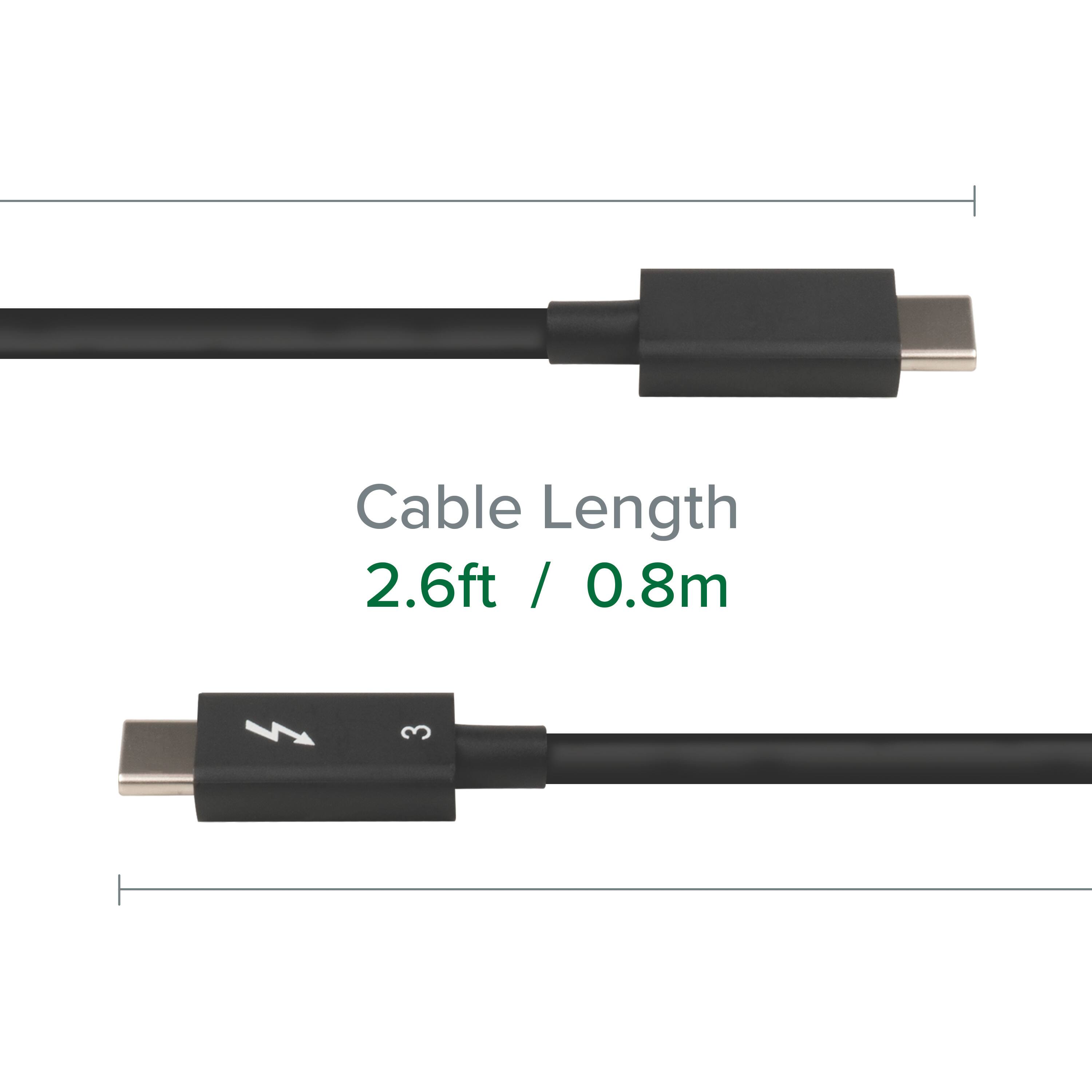 Cable Length 2.6ft / 0.8m