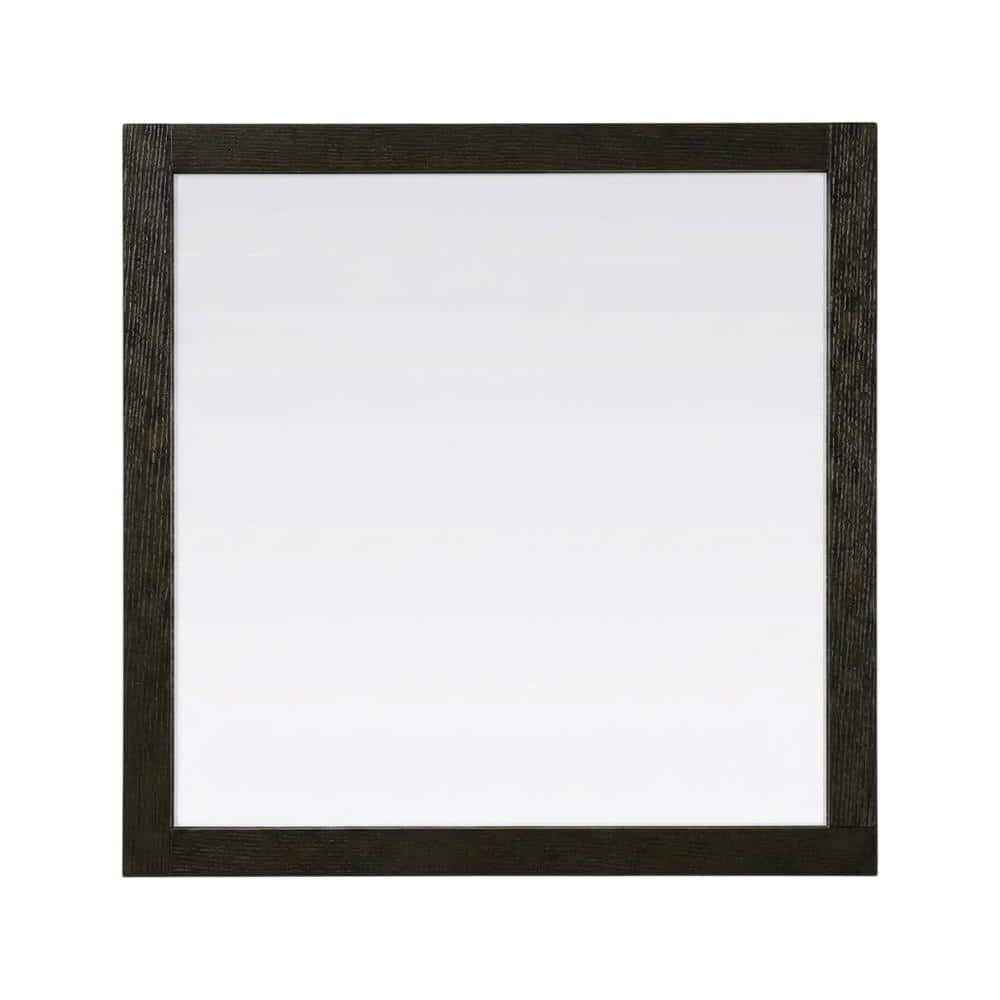 Elegant Kitchen and Bath - Noah Wooden Square Mirror 36 x 36 - Chocolate Oak price history on PriceWatchPro
