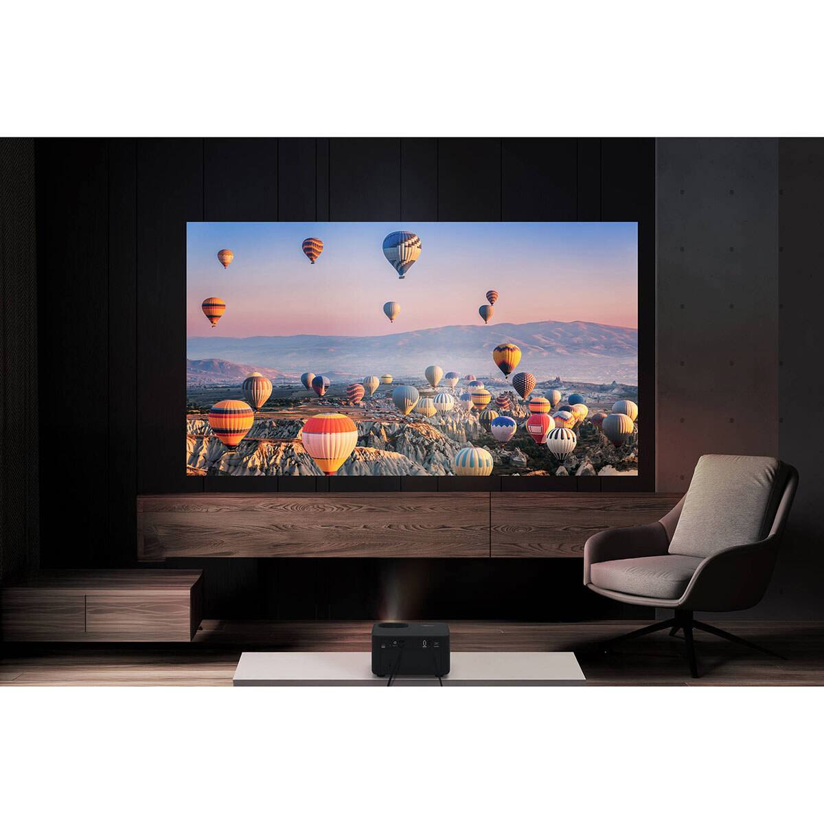 Alt View 6. Optoma - Optoma Photon Life PK31 4K 3LED DLP Home Theater Gaming Projector,900Lumens - Black.