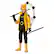 Alt View 11. Bandai - Anime Heroes Naruto 6.5" Action Figure - Uzumaki Naruto Sage of Six Paths Mode.