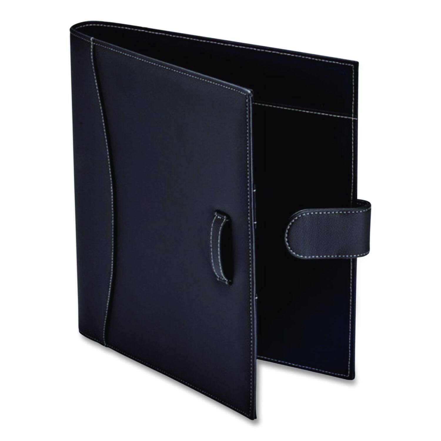 Left. Amax - D Ring Non View Binder 3 Rings 1" Capacity 8.5 x 11 Black.