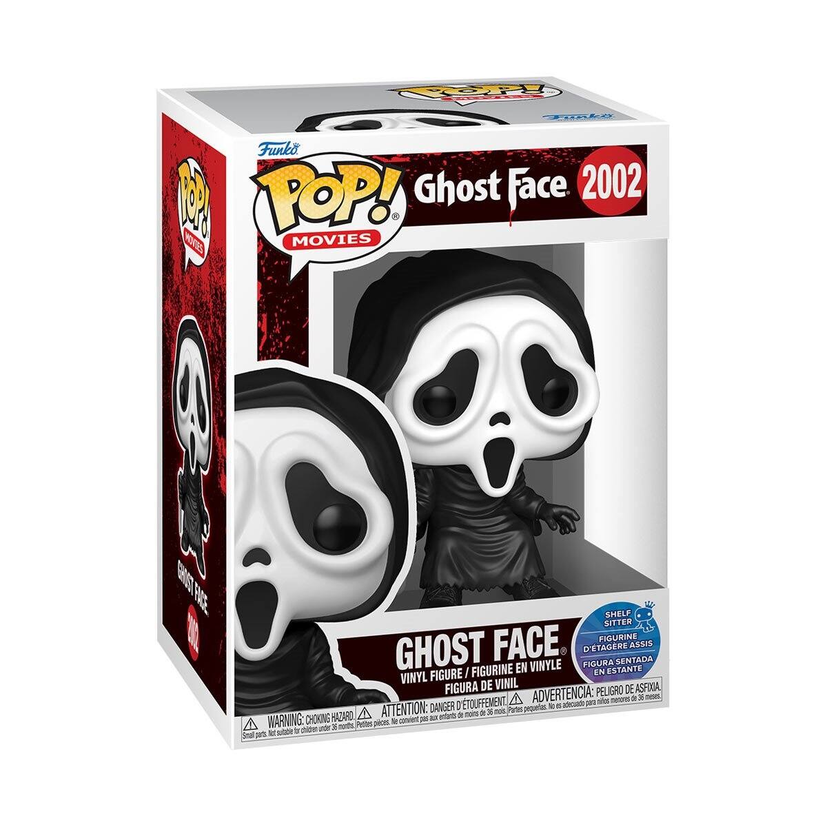 Funko POP! Ghost Face 2002 18 1 POP! MOVIES NES ERST FNCCE SHELF SITTER FACE FIGURINE D'TAGERE ASSIS GHOST FIGURINE EN VINYLE FIGURA EST ESTANTE SENTADA FIGURE I EN VINYL VINIL FIGURA DE PELIGRO DE ASFIXIA D'TOUFFEMENT A ADVERTENCIA: 01 sios namom dI 3 meses DANGER I pequelas 1 . adeovato HAZARO ATTENTION: entont a n - 1 moit Partes WARNING: CHOKING cnvint IL - Petifer pices De chider unde x nunto N sutbere b Sa a
