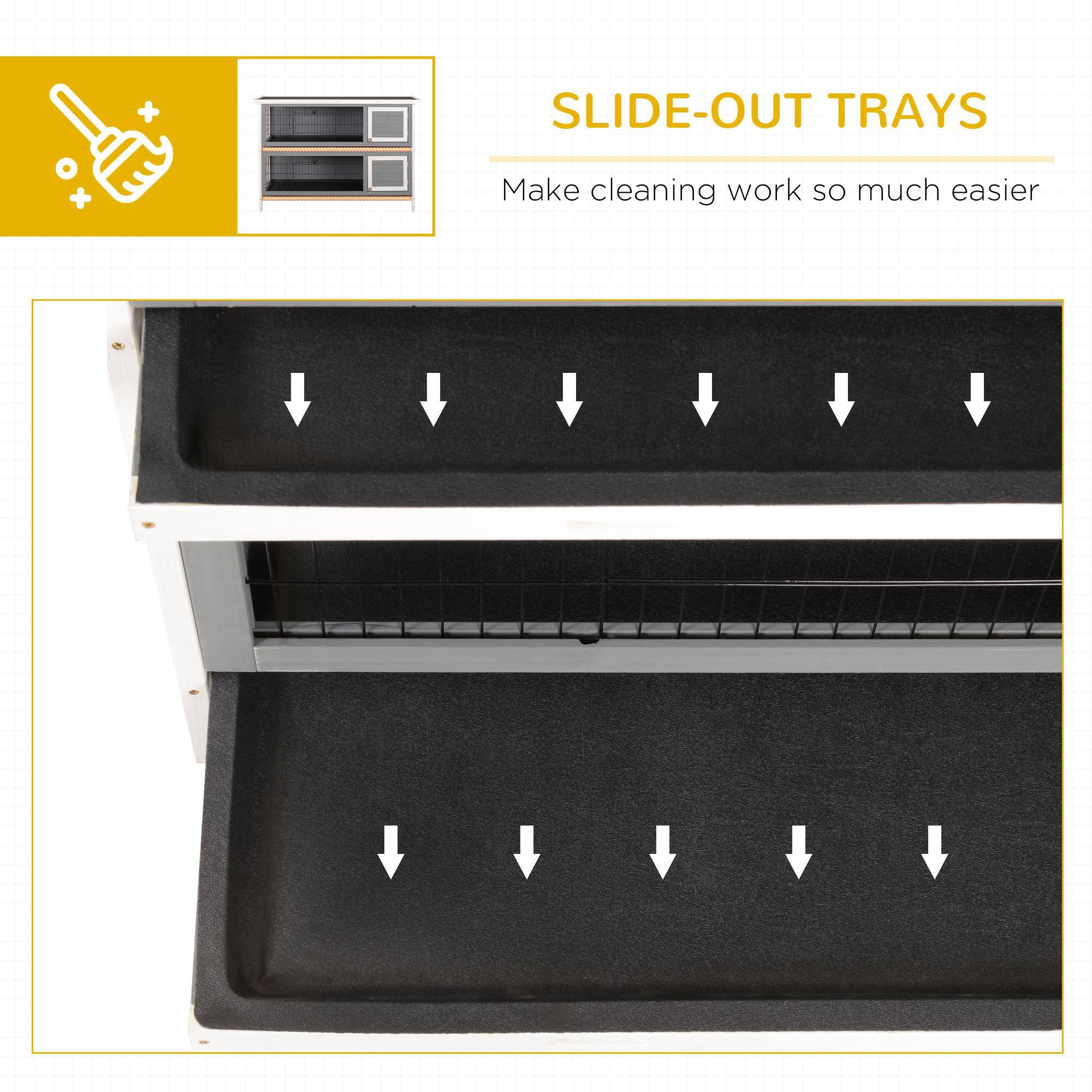 SLIDE-OUT TRAYS  
Make cleaning work so much easier
