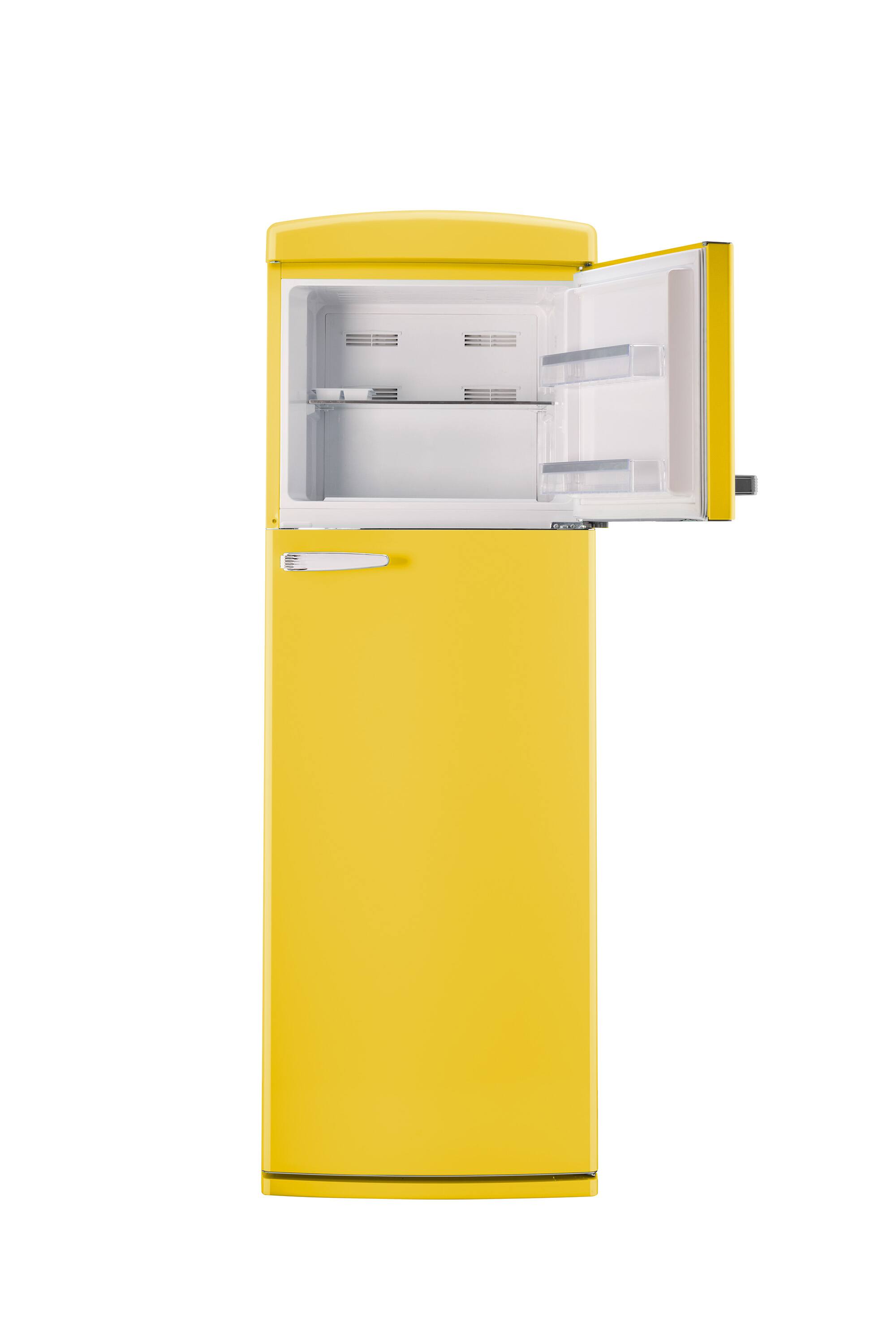 Alt View 7. Unique Appliances - Classic Retro 11 cu.ft. Top Freezer Refrigerator - Canary Yellow.