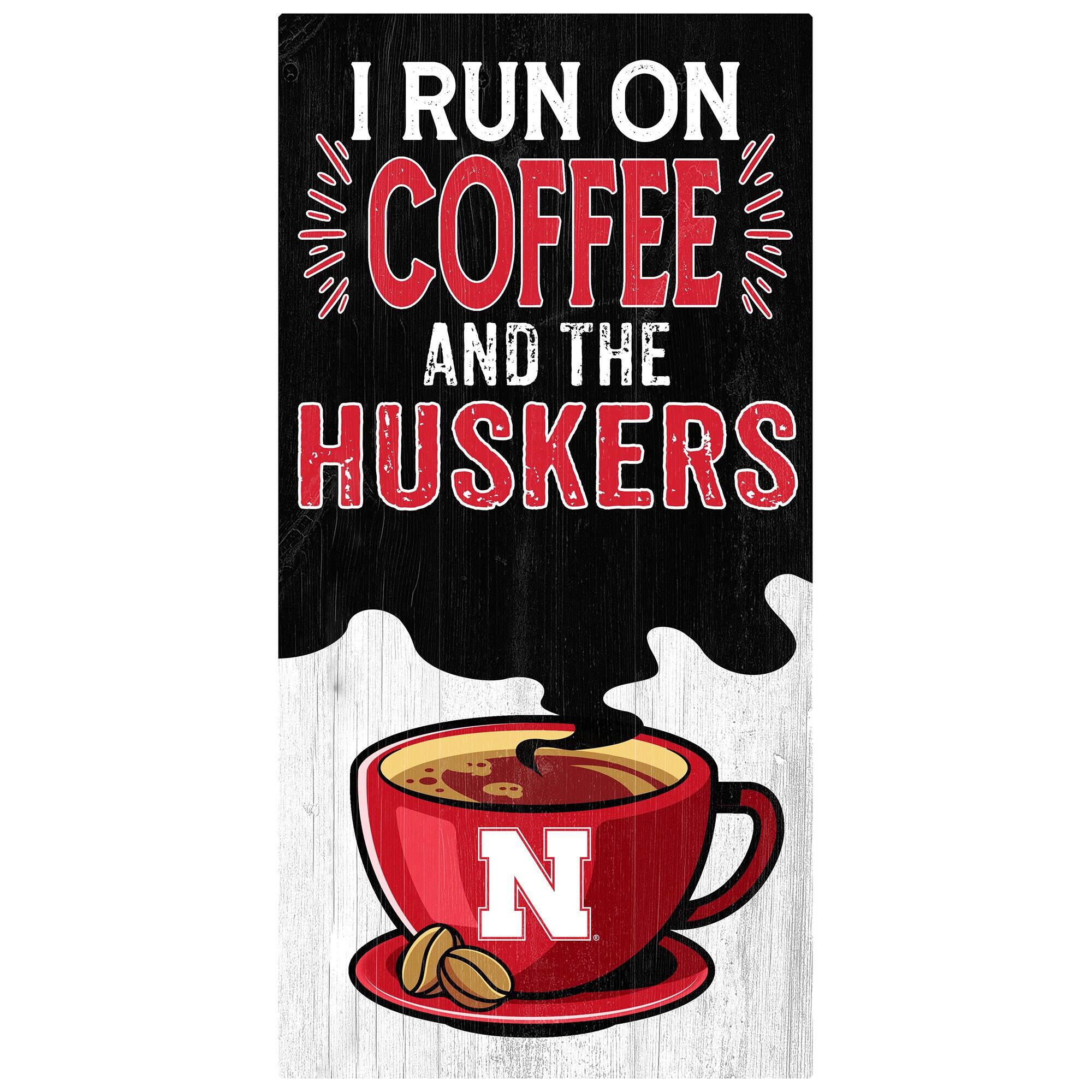 Nebraska Huskers 6" x 12" Coffee Wall Art