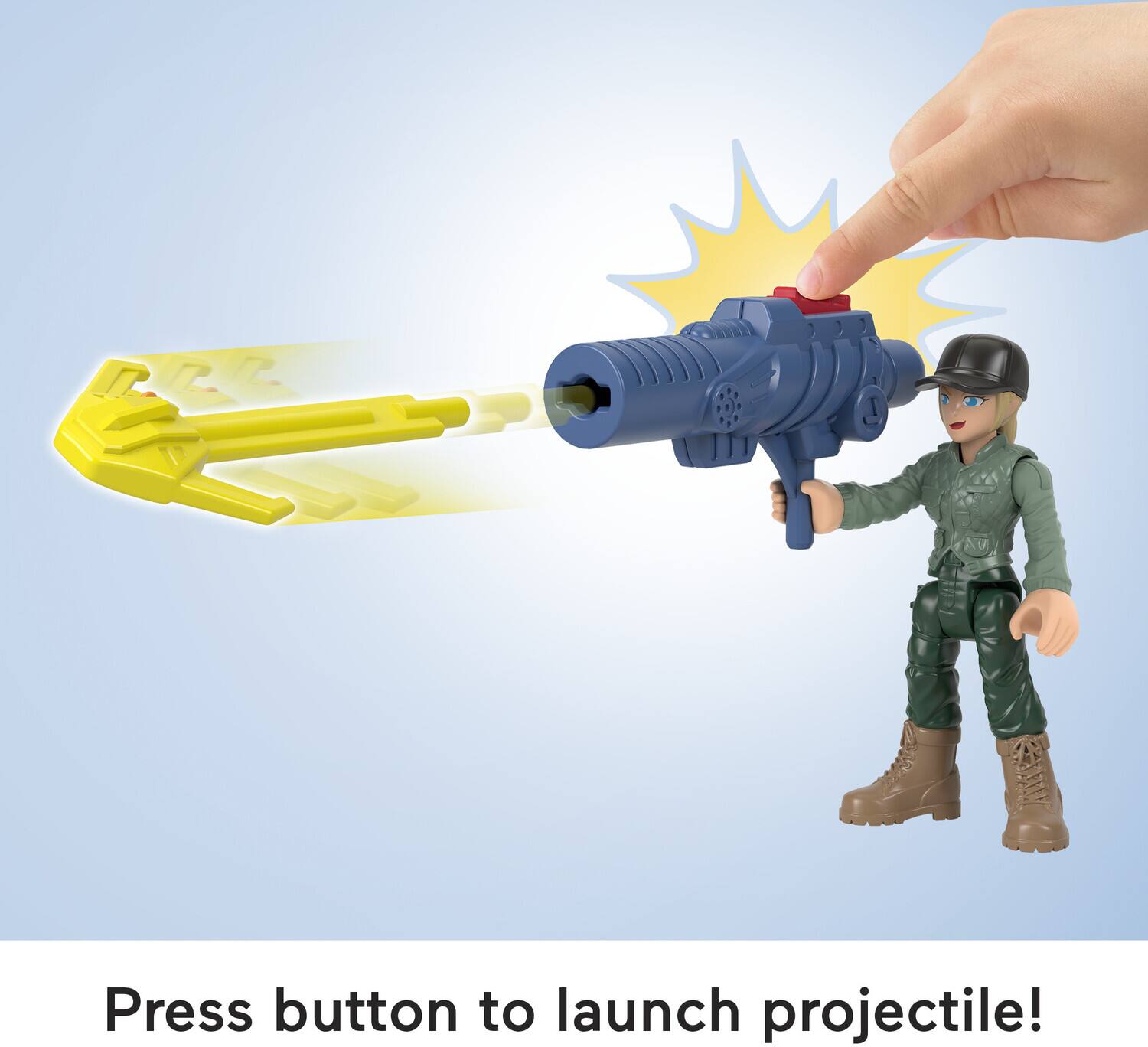 Press button to launch projectile!