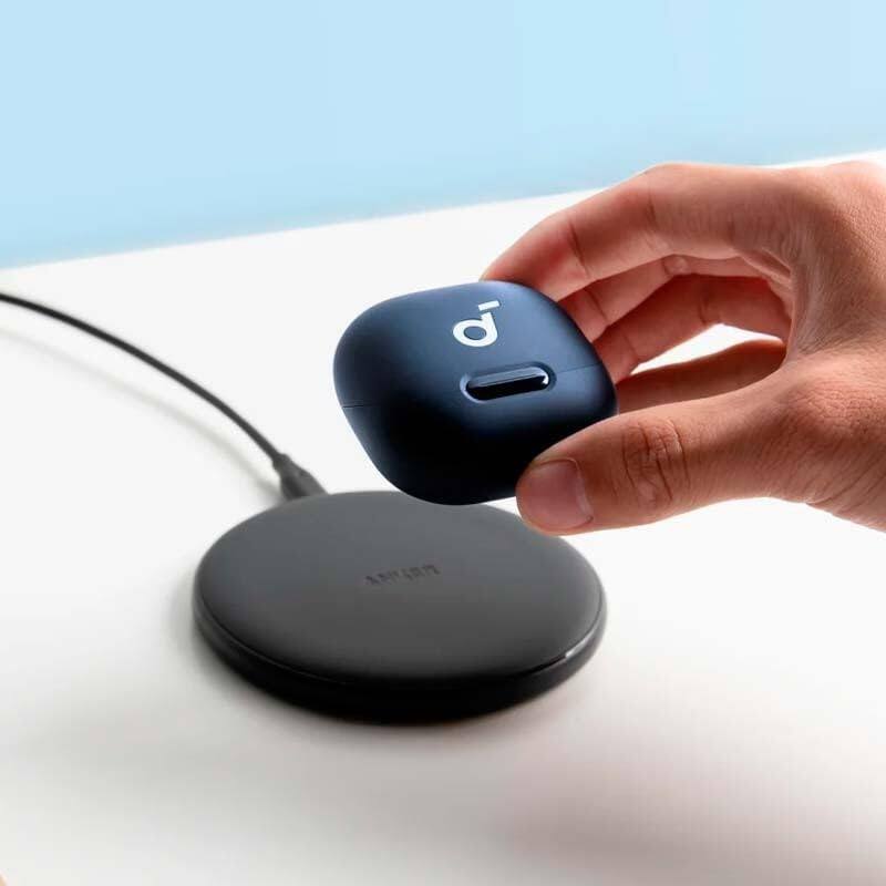 Alt View 1. Soundcore - Soundcore - by Anker Liberty 4 NC Noise Canceling True Wireless Earbud Headphones - Blue - Navy Blue.