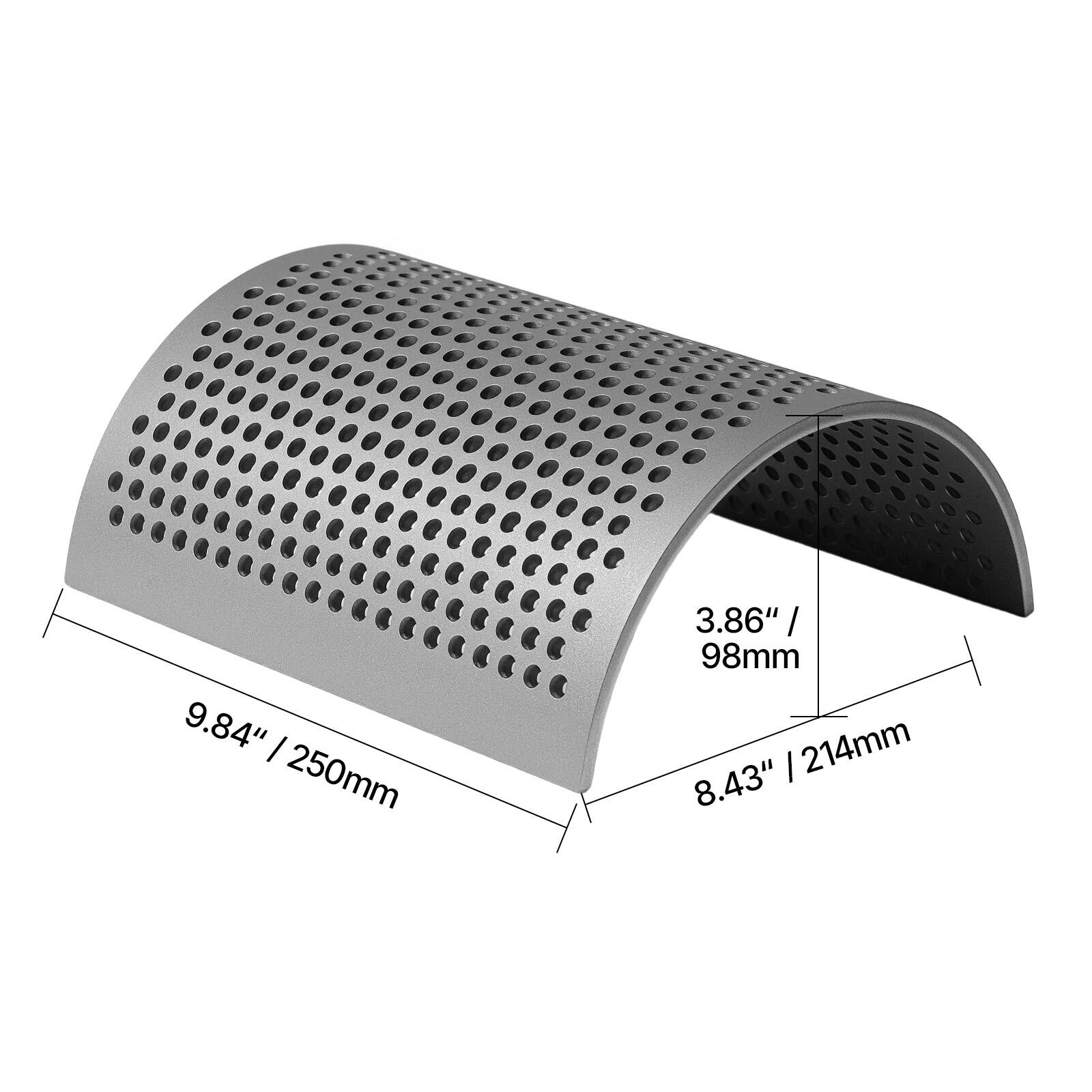 9.84" / 250mm  
3.86" / 98mm  
8.43" / 214mm