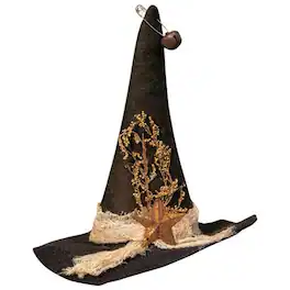BreeBe - Felt Witch Hat Ornament - Multi