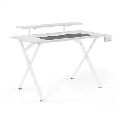 Front. Emerge - Vizon 47"W Gaming Desk - White.