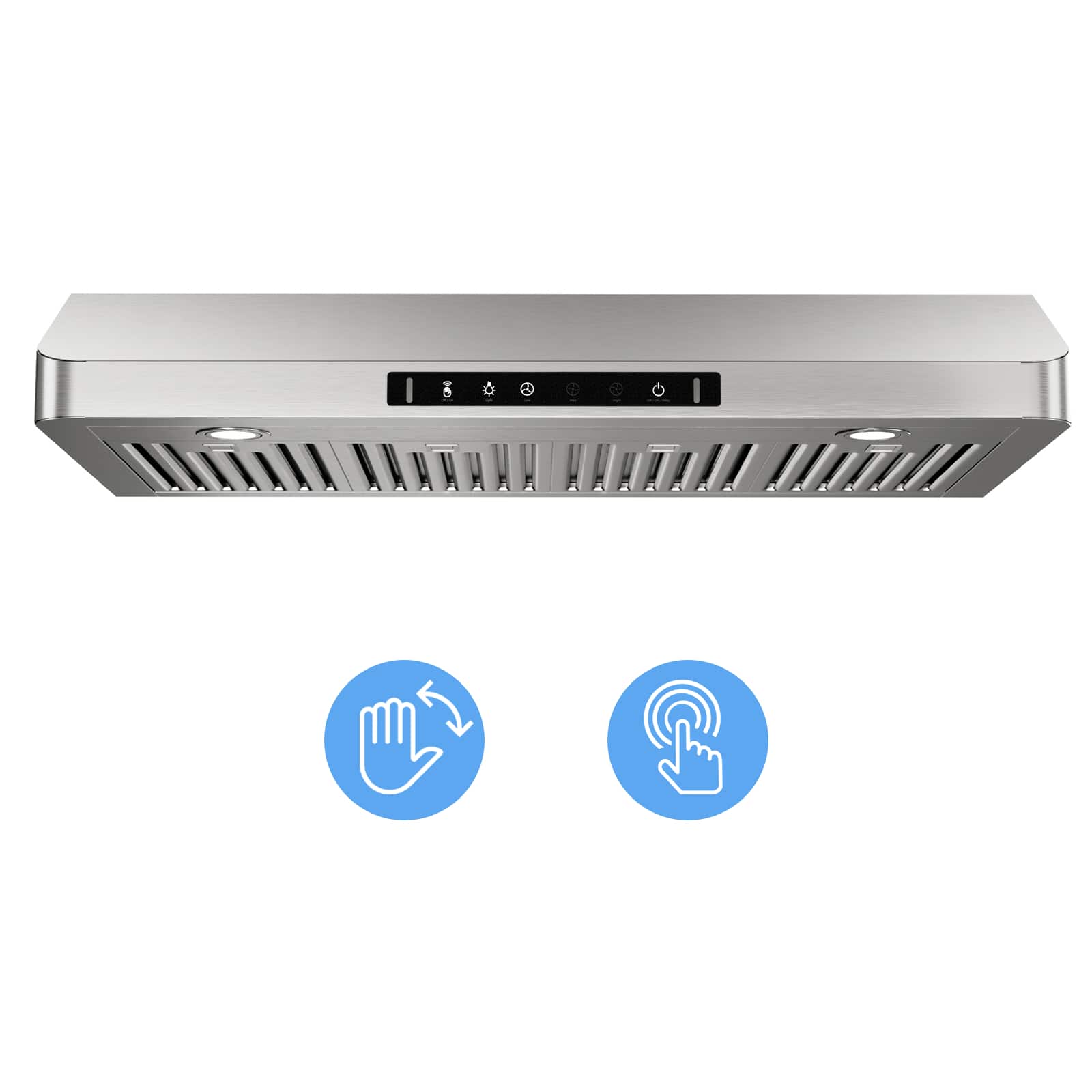 Front. VIKIO - 42 inch Ducted 900-CFM  Stainless steel Under Cabinet Range Hood - Stainless steel.