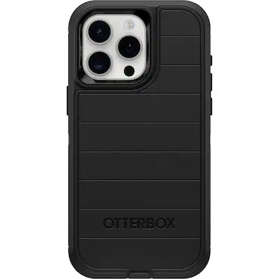 OtterBox - Defender Series Pro Hard Shell for Apple iPhone 15 Pro Max - Black OtterBox - Defender Series Pro Hard Shell for Apple iPhone 15 Pro Max - Black