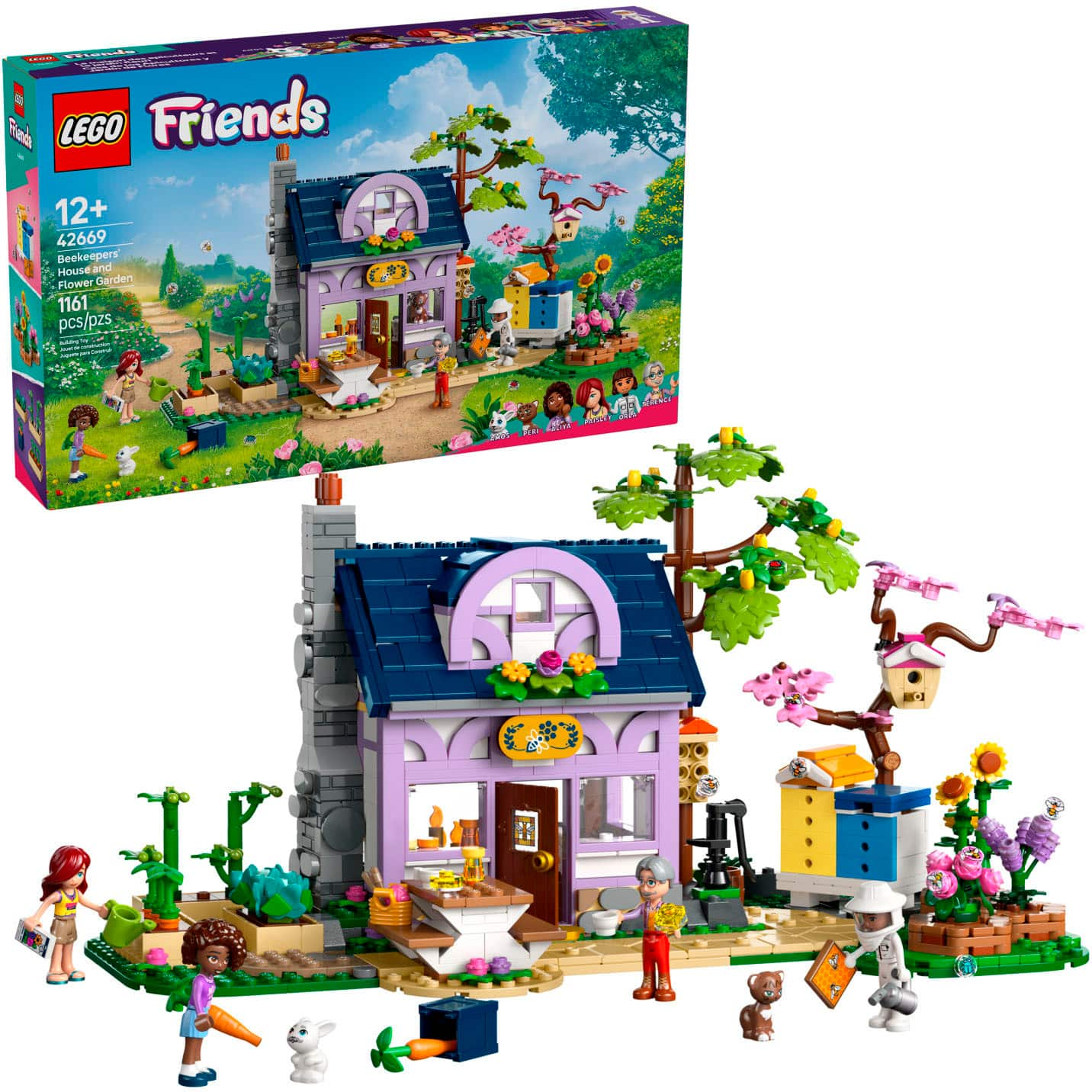 LEGO Friends Beekeepers’ House and Flower Garden Building Kit 42669 ...