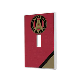 Keyscaper - Atlanta United FC Diagonal Stripe Design Single Toggle Lightswitch Plate - Multicolor