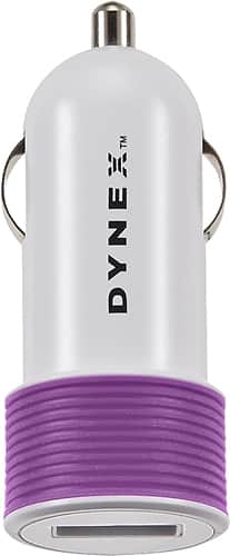 Front. Dynex™ - USB Vehicle Charger - Orchid.