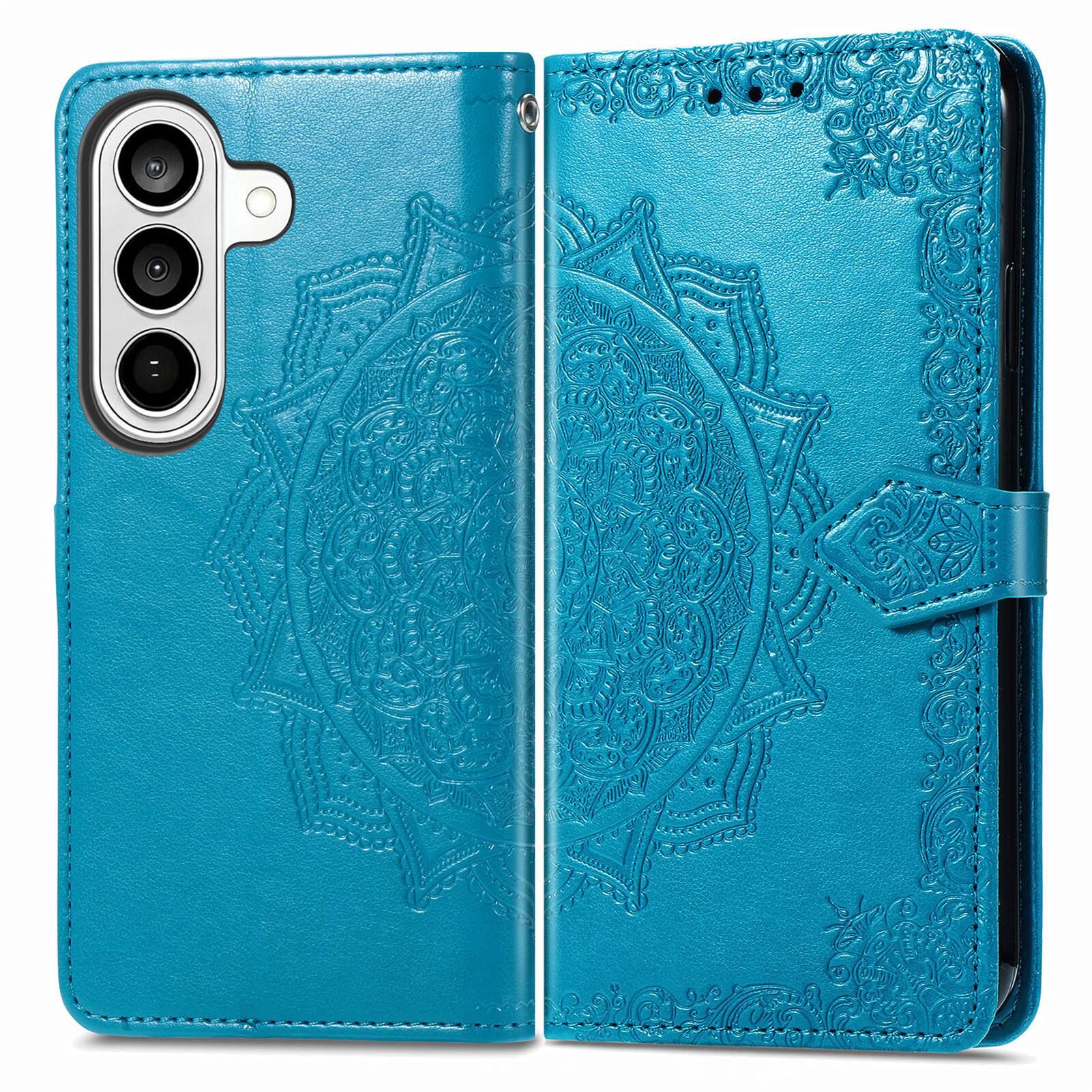 Alt View 1. Dteck - For Samsung Galaxy S26 Plus Wallet Magnetic Shockproof Protective Card Slots Stand Flip Phone Case Cover - Blue.