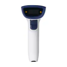 ScanAvenger - SA3500 1D Wireless Barcode Scanner - Bluetooth, Wi-Fi, USB, Rechargeable Handheld - Blue and White