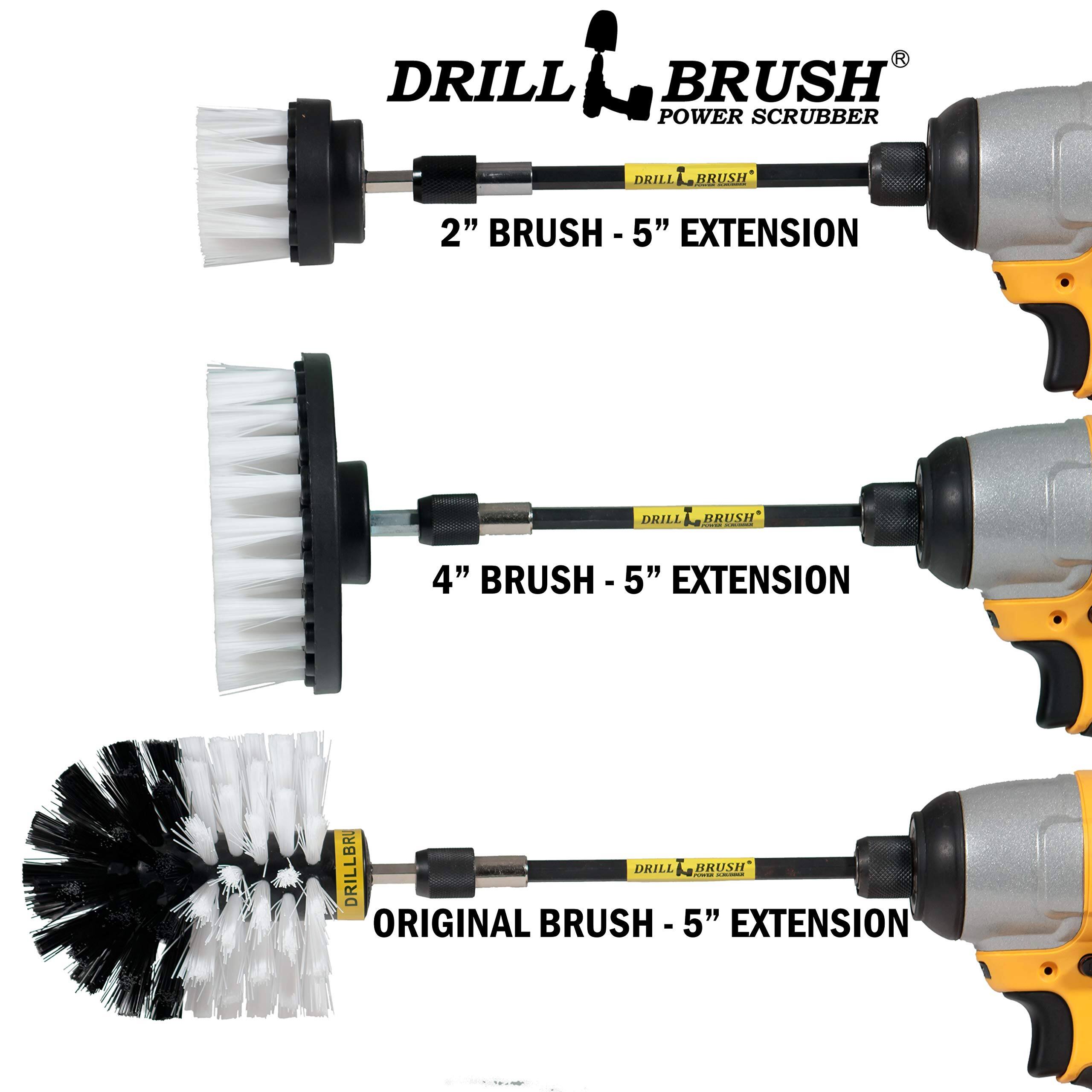 DRILL BRUSH POWER SCRUBBER
DRILL BRUSH
2" BRUSH - 5" EXTENSION
DRILL BRUSH
4" BRUSH - 5" EXTENSION
DRILL BRUSH
ORIGINAL BRUSH - 5" EXTENSION