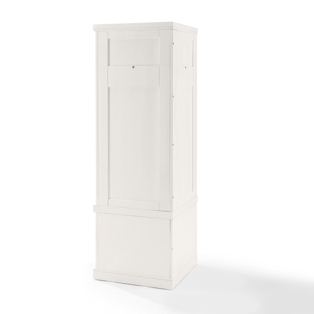 Back. Crosley Furniture - Seaside Corner Hall Tree - White.