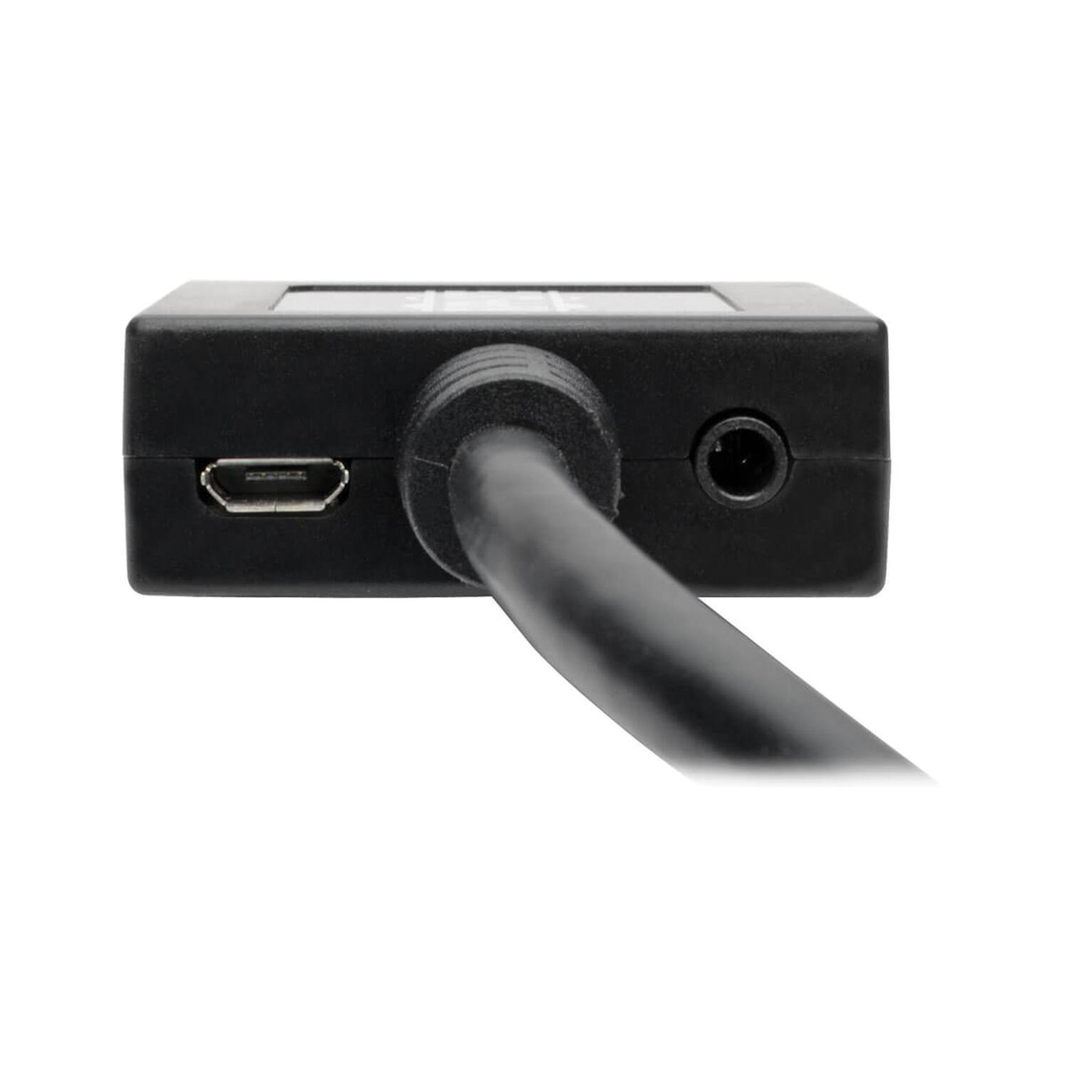 Alt View 8. Tripp Lite - Tripp Lite P131-06N 6 in. HDMI to VGA with Audio Converter Cable - Black - Black.