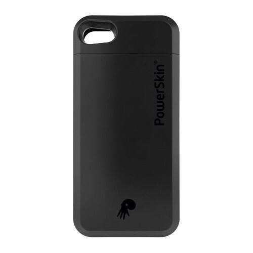 Front Standard. PowerSkin - Rechargeable Battery Silicone Case for iPhone 4 - Black.