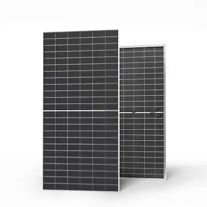 Front. Renogy - 2pcs 590-Watt Bifacial 12V 16BB N-Type Monocrystalline Solar Panel 1180W Back-up Power for Off-Grid RV, High Efficiency - Black.