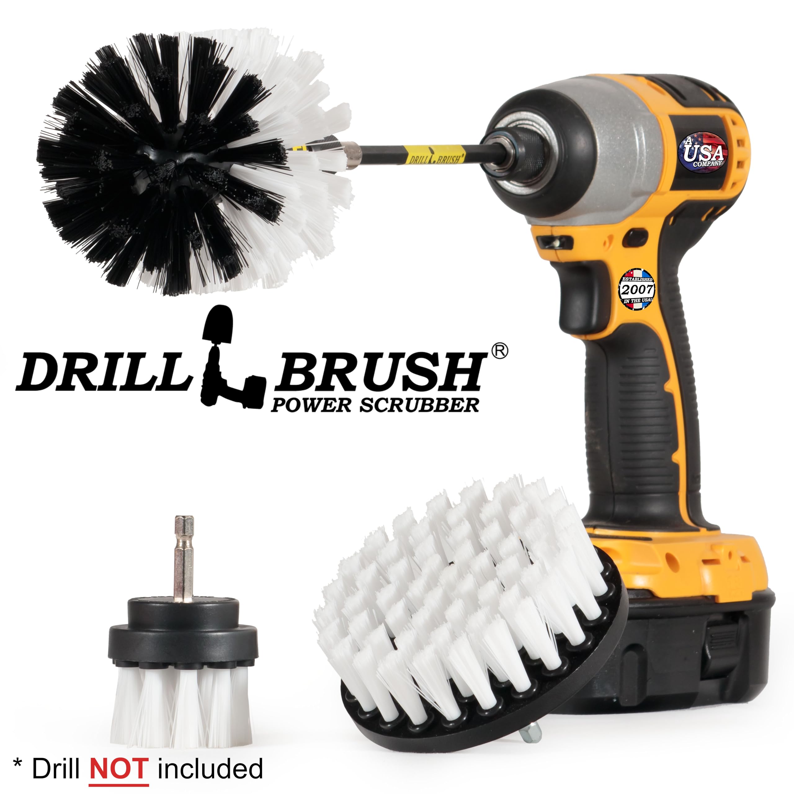 DRILL BRUSH POWER SCRUBBER * Drill NOT included