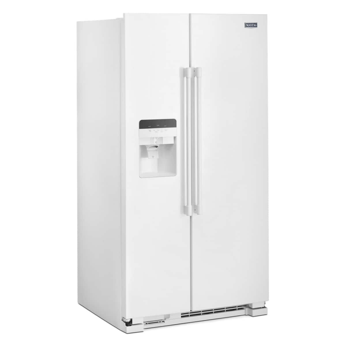 Maytag - 24.5 Cu. Ft. Side-by-Side Refrigerator - White - Front_Zoom