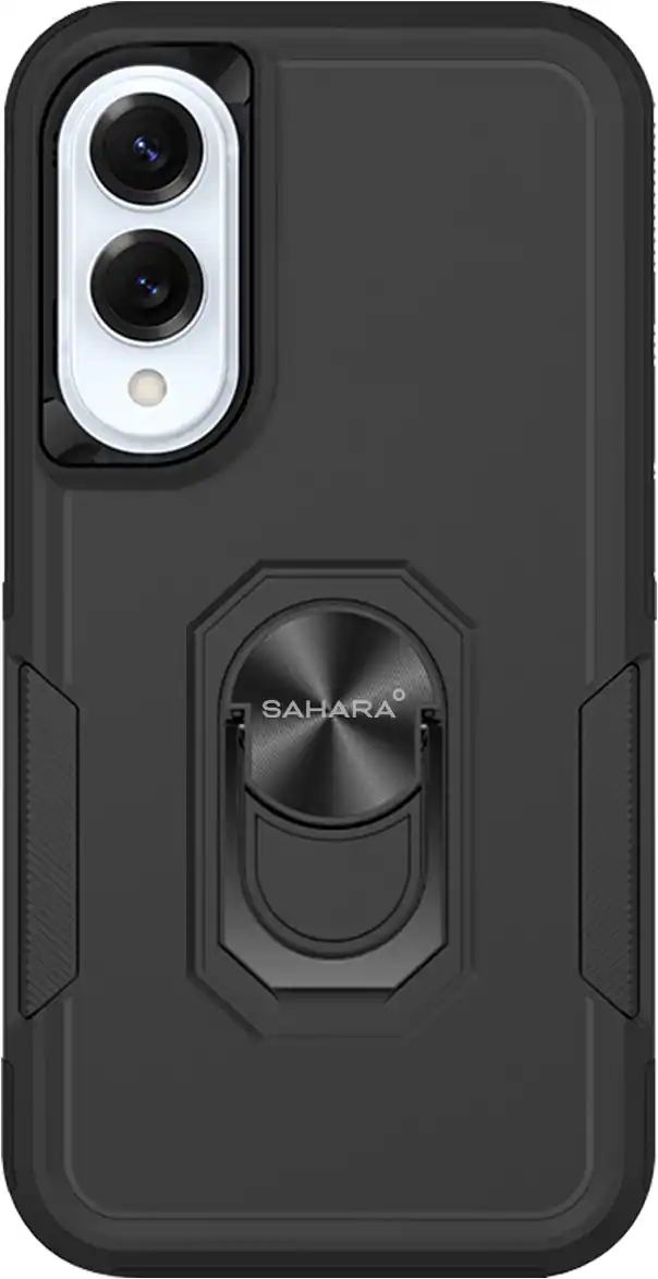 SaharaCase - Raider Series Heavy Duty Kickstand Case for Samsung Galaxy S25 Edge - Scorpion Black