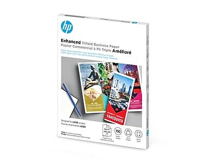 HP Enhanced Glossy Tri Fold Business Paper, 8.5