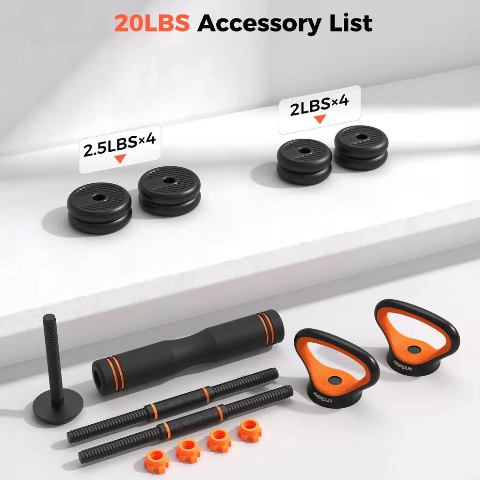 20LBS Accessory List  
2.5LBSx4  
2LBSx4