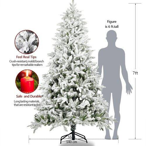 - Figure is 6 ft. tall
- Feel Real Tips: Crush-resistant, moldable branch tips for remarkable realism
- Safe and Durable: Long-lasting materials that are resistant to fire
- 7 ft.
- 55 140 cm