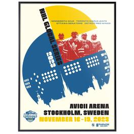 Phenom Gallery - 2023 NHL Global Series Sweden 18" x 24" Deluxe Framed Serigraph Print - Multicolor