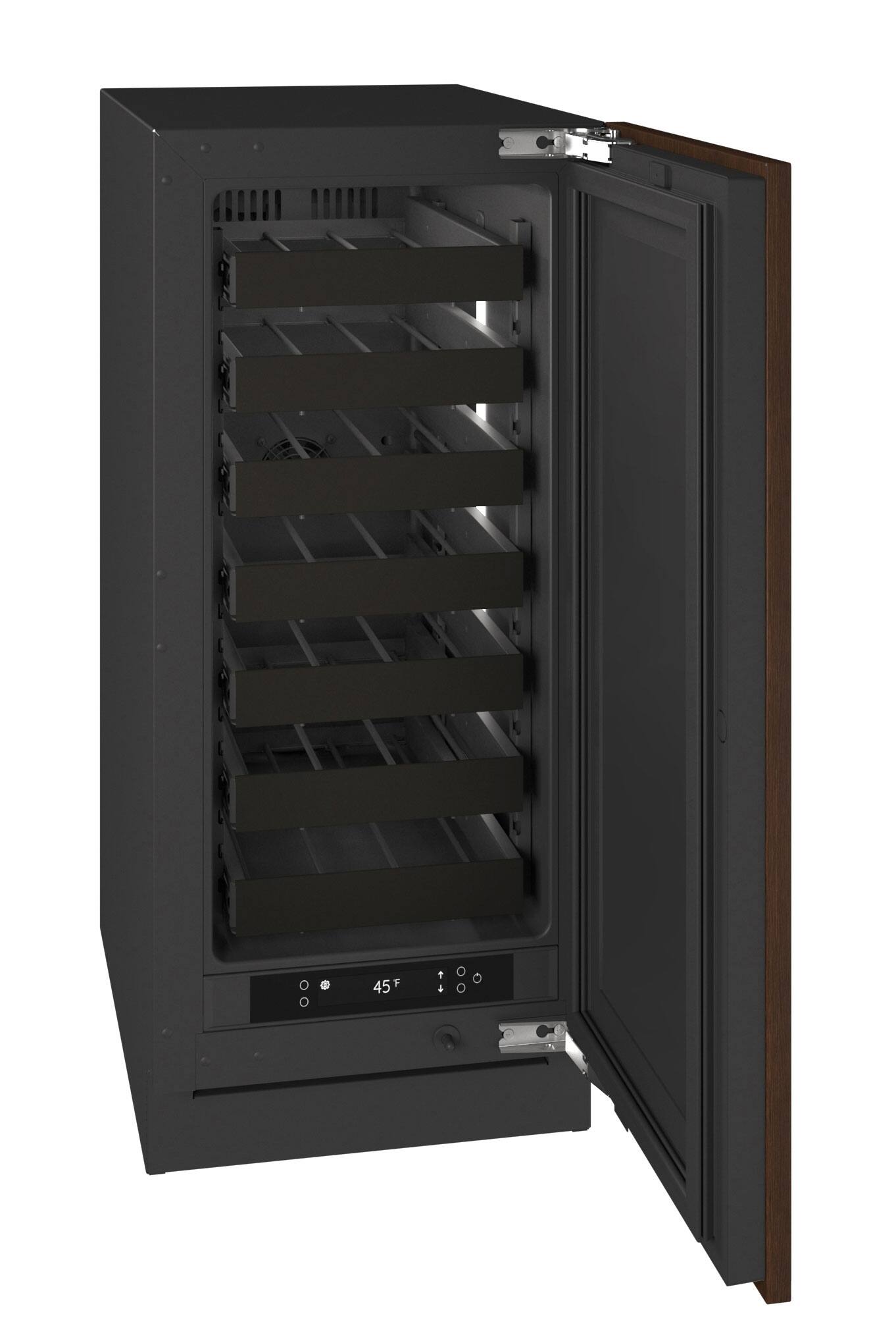Alt View 1. U-Line - U-Line 15"W. 2.8 Cu.Ft. Built-In Wine Refrigerator-Panel Ready - Integrated Solid.