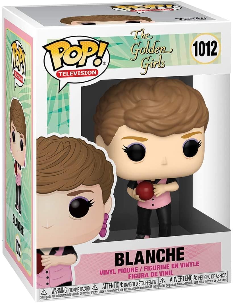 The Golden Girls  
1012  

Blanche  
Vinyl Figure / Figurine en Vinyle / Figura de Vinil  

Warning: Choking Hazard. Small parts. Not suitable for children under 36 months.  
Attention: Danger d'étouffement. Ne convient pas aux enfants de moins de 36 mois.  
Advertencia: Peligro de asfixia. No es adecuado para niños menores de 36 meses.