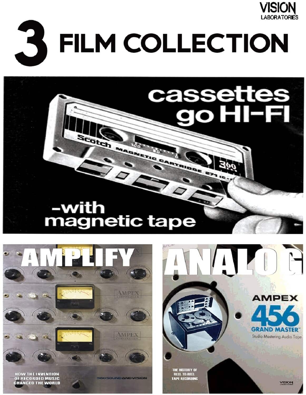 3 Film Collection (Cassettes Go Hi-fi, Amplify, Analog)  - DVD