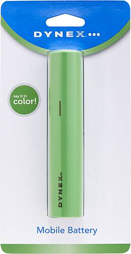 Alt View 1. Dynex™ - Lithium-Ion Mobile Battery Pack for Most USB-Enabled Devices - Green.