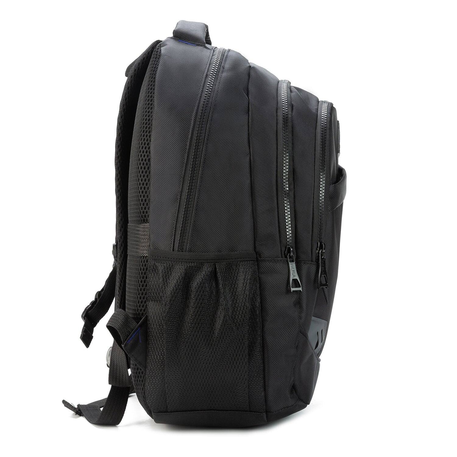 Left. InUSA - APACHE Executive Backpack for Laptops up to 15.6''-Inches - BLACK.